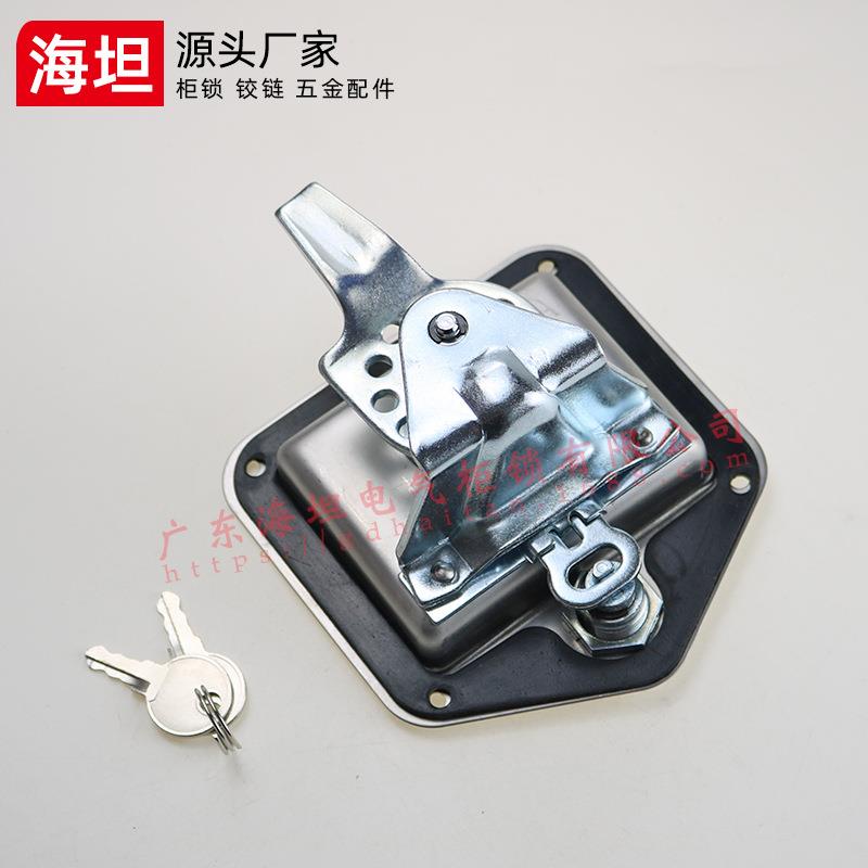 MS858 stainless steel flat lock, chassis cabinet panel lock, cabinet lock, engineering truck box type car door square lock
