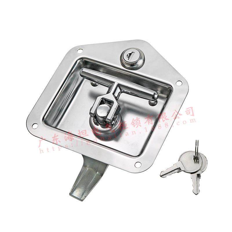 MS858 stainless steel flat lock, chassis cabinet panel lock, cabinet lock, engineering truck box type car door square lock