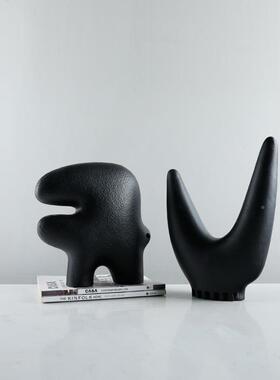 简约现代厅GD-A1512艺术象字母创意抽雕塑摆件家居客桌样板面房软