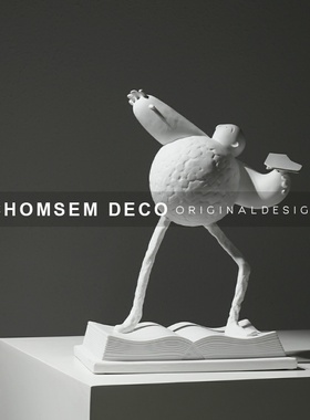 简约现代卡通人物雕塑摆件样板间C儿童房摆饰展厅玄关柜面软装饰