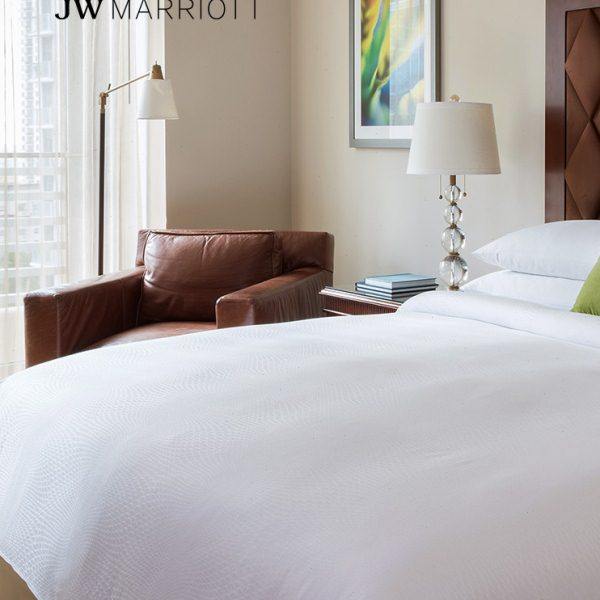 JW万豪酒店四件套PISCES系列贡缎家纺套件白色床单被套床上用品,淘宝优惠券,粉丝福利购,淘宝优惠卷