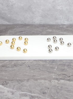 新中式大理石棋盘摆件电视柜客厅玄关样板房办公室轻奢Y工艺品装