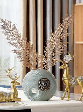 新中式客c厅玄关装饰酒柜现代轻奢摆件家居饰品电视柜高档乔迁礼