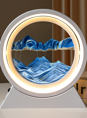 创意流沙画沙漏摆件办公室桌面卧B室电视柜酒柜家居装饰品轻奢礼