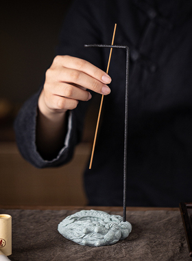 中式盘龙倒d挂线香插香托香器香座创意家用室内桌面装饰香薰炉摆