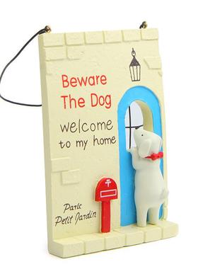 小清新韩版创意小狗趴窗台红邮箱挂饰园艺多肉花插插件道具