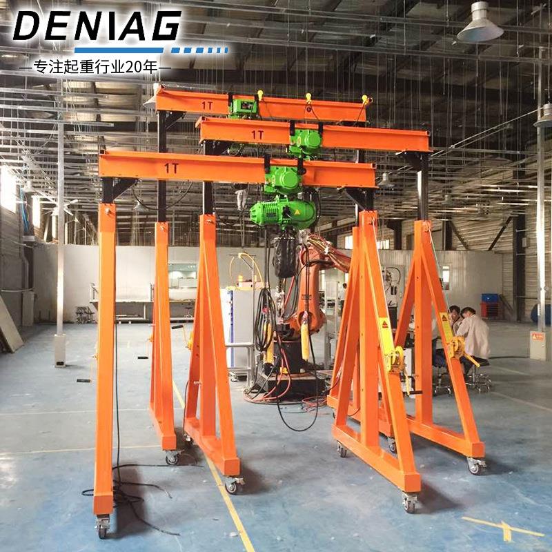 低价出售龙门架 移动式龙门吊 轻型手推门式起重机 可升降龙门架 - 图1