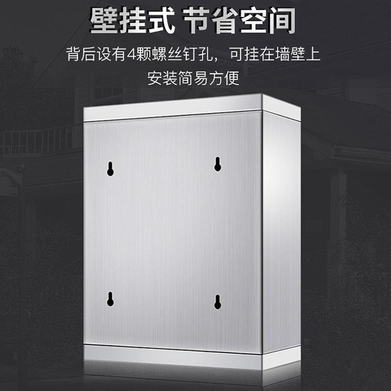 红色不锈钢乐捐箱捐款箱爱心箱奉献箱投票箱挂墙带锁罚款箱 - 图3