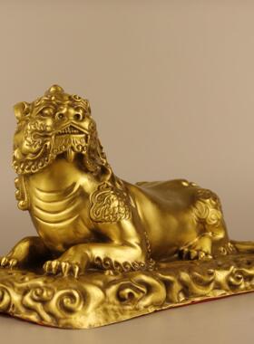 杨铜记 铜谛听 铜谛听 铜底座谛听 家居办公室铜工艺品