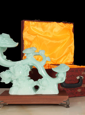 玉如意家居装饰i客厅办公室玄关招财乔迁开业礼品老师送礼摆件