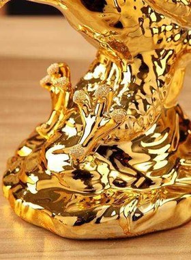 新房店面装饰欧式陶瓷家居工艺品摆件磨砂陶O瓷创意饰品大鹏展翅