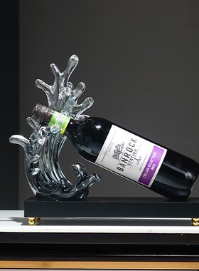 轻奢感高档红酒架摆件创意家居客厅酒柜餐边R办公室装饰品软装