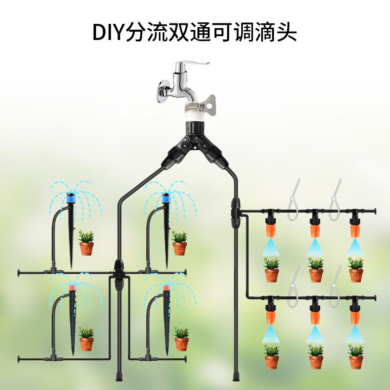 30米40喷头家庭花园灌溉浇水套装盆栽花盆浇花器大棚种植灌溉套装 - 图0