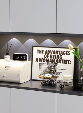 轻奢入户玄c关摆件客厅家居装饰品餐边柜电视酒柜钥匙收纳高档软