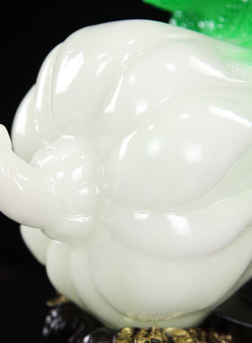 玉白菜摆件家居装饰m电视酒柜装饰品工艺品办公室摆设创意开业礼