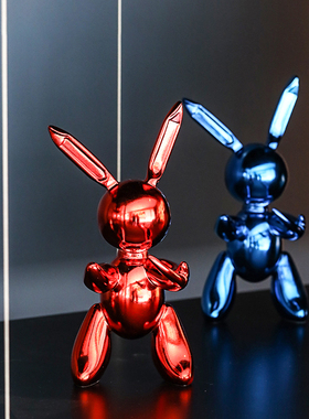 轻奢电镀功夫兔摆件客厅茶几酒柜陈设小饰F品样品屋展示中心样板