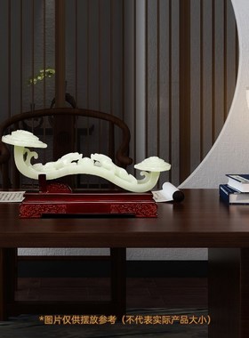 万福如意摆件招财客厅玄关电视柜博古架玉如意Q高档装饰品乔迁礼