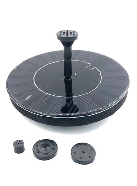 新款太阳能储电喷l泉圆形太阳能漂浮喷泉蓄电悬浮太阳能流水喷泉