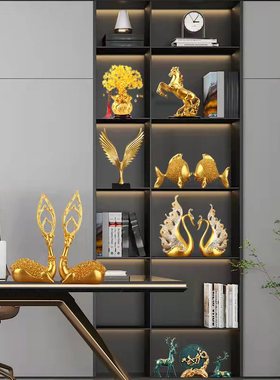 家居客厅房间酒柜装饰p品摆件轻奢高档办公室北欧现代艺术乔迁礼