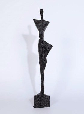 现代创意奇c特趣味性抽象树脂金属人物雕塑工艺品书柜电视柜陈设