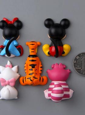 5款倩影米仔吉米鼠老虎卡通创意收纳磁扣冰箱贴吸磁贴吸铁石磁贴