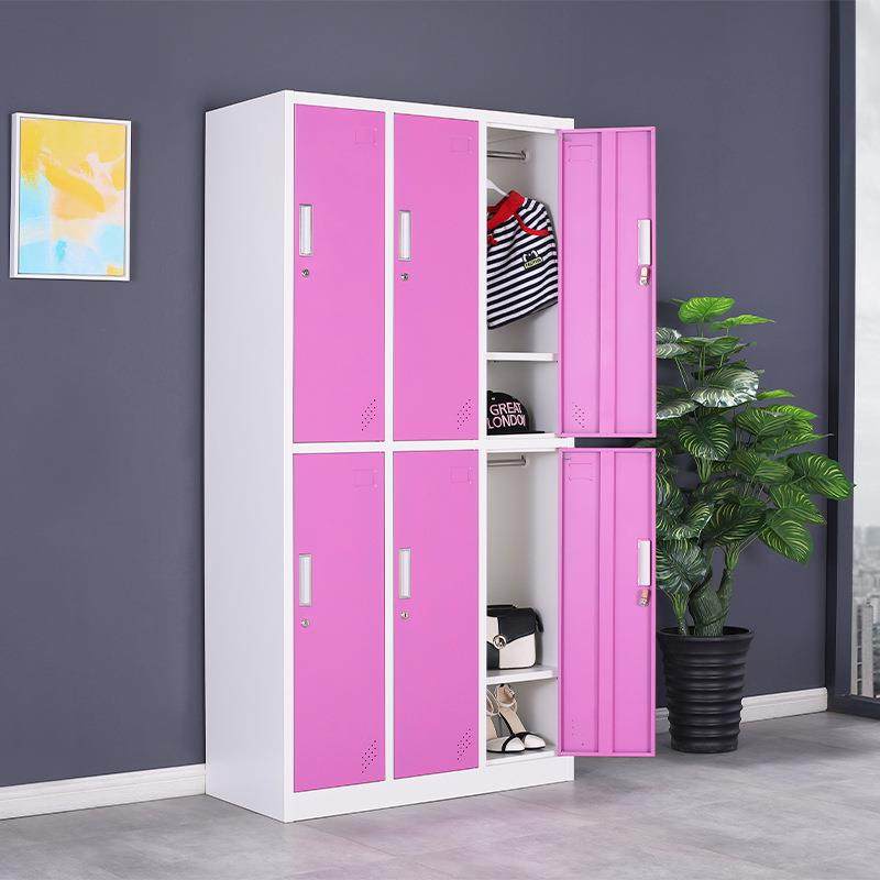 钢制彩色健身房更衣柜多门拆装储物柜会所彩色铁皮更衣柜员工柜厂,淘宝优惠券,粉丝福利购,淘宝优惠卷
