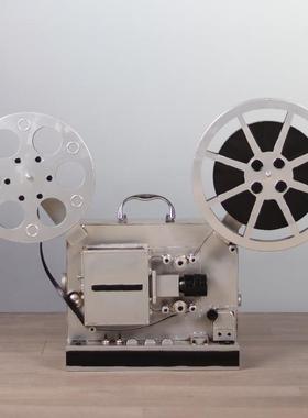 仿真复古大号放映机模型铁艺金属手工艺品怀旧老物件摄影道具摆设