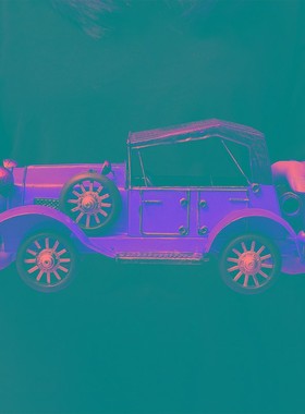 复古怀旧老式汽车模型创意老x爷车桌面摆件客厅酒柜书架家居装饰