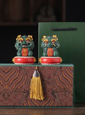 可爱生肖龙招财工艺品彩金高档礼品摆件创意小祥R龙开运暴富装饰
