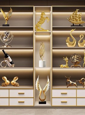 风生水起c摆件轻奢高档酒柜家居老板办公室桌面客厅乔迁新居装饰