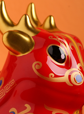 国风龙年b陶瓷摆饰家居装饰客厅玄关茶室存钱罐储蓄茶叶罐生肖礼