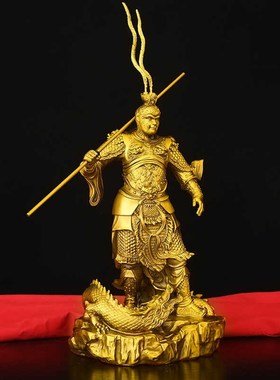 黄铜孙悟空摆件美猴王斗战胜佛齐天大圣骑龙猴P子家居客厅办公摆