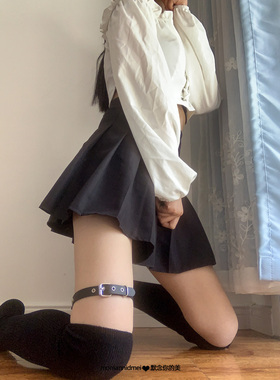 网红同款原宿暗黑可调节腿圈饰品
