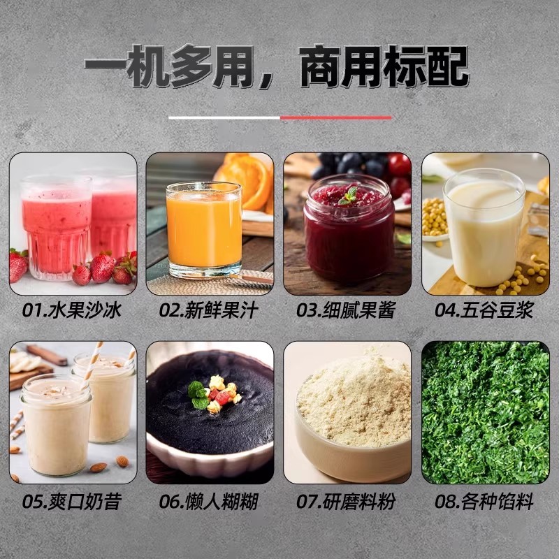 【官方直营】九阳商用破壁机6.5升打浆磨粉榨汁机绞肉机P1 PLUS - 图0