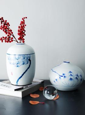 简约陶瓷花瓶摆件家居客厅干花插花电视柜装饰品现代创意餐桌摆设