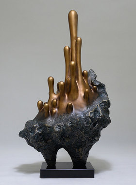 家居饰品酒店样板房间别墅摆设现代简约玻璃钢Q抽象雕塑艺术品摆