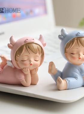 治愈系摆a件少女心创意可爱家居办公桌上小装饰品房间桌面生日礼