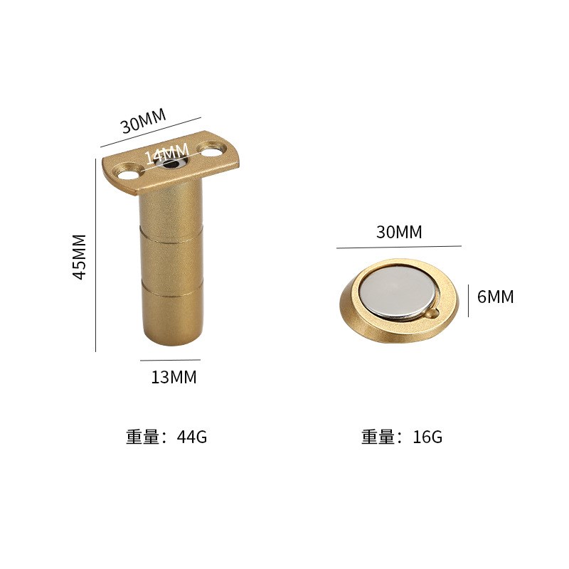 隐形地吸免打孔不锈钢门挡防撞门隐藏强磁门吸卫生间木门极简门碰 - 图2