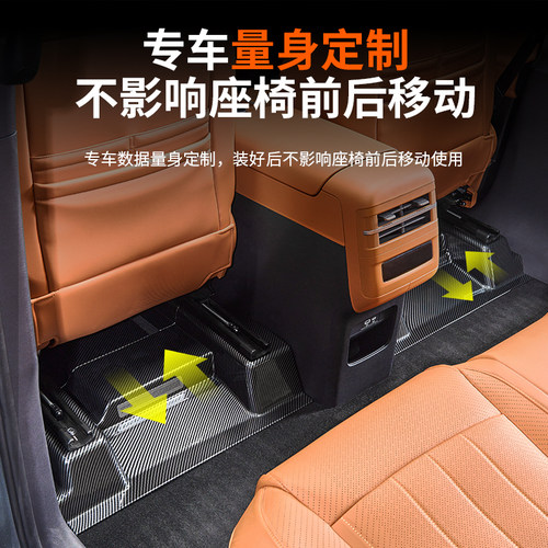 适用方程豹钛7座椅下防踢板专用碳纤纹坐椅下防护刮板改装饰配件 - 图1