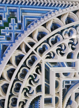 叠雕创意送礼艺术装置立体壁饰客厅入户玄关墙面装饰X挂件北欧墙