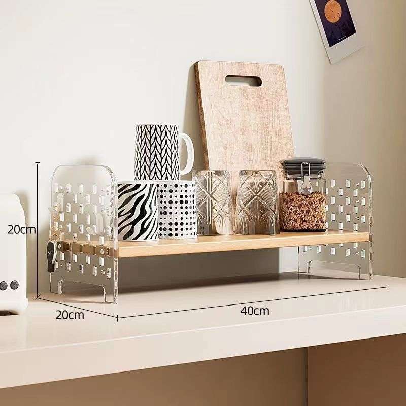 Acrylic desktop storage rack hole board wall bookshelf desk student dormitory office multi-layer storage shape