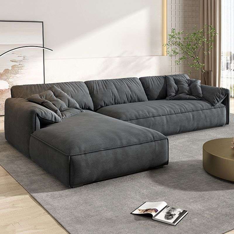 2025 new elephant ear imperial concubine sofa living room small apartment Italian minimalist row home velvet fabric sofa