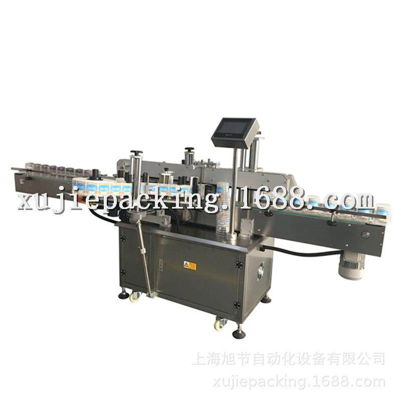 全自动汽油扁瓶正反双侧面贴标不干胶贴标签机上海润滑液瓶贴标机,淘宝优惠券,粉丝福利购,淘宝优惠卷