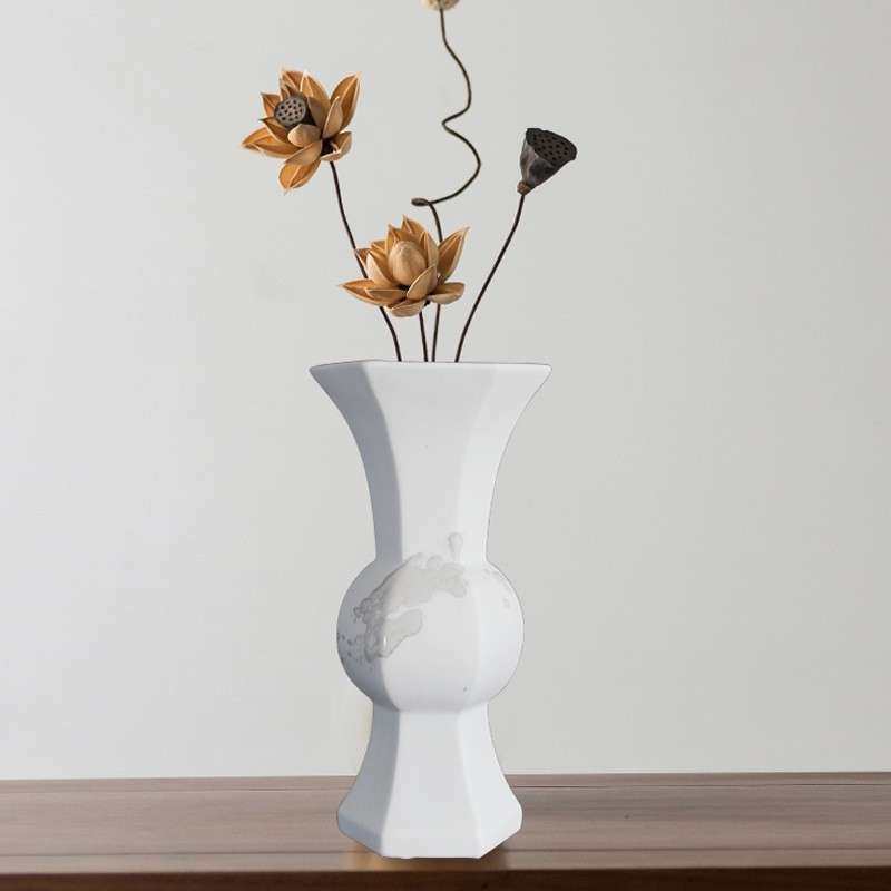 新中式陶瓷小花瓶样板房间软装饰品花器摆件茶室盆景餐桌仿真花艺,淘宝优惠券,粉丝福利购,淘宝优惠卷