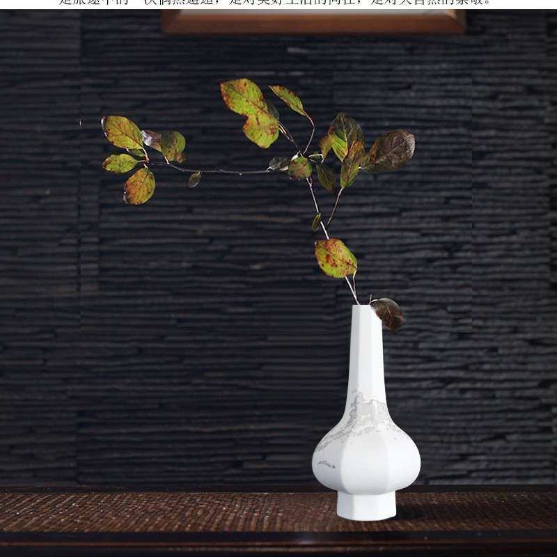 新中式陶瓷小花瓶样板房间软装饰品花器摆件茶室盆景餐桌仿真花艺,淘宝优惠券,粉丝福利购,淘宝优惠卷