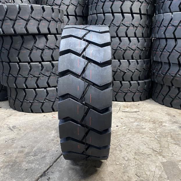 前进 6.50-10/5.00实心轮胎 叉车实心胎 OB502花纹 杭叉柳工轮胎 - 图1