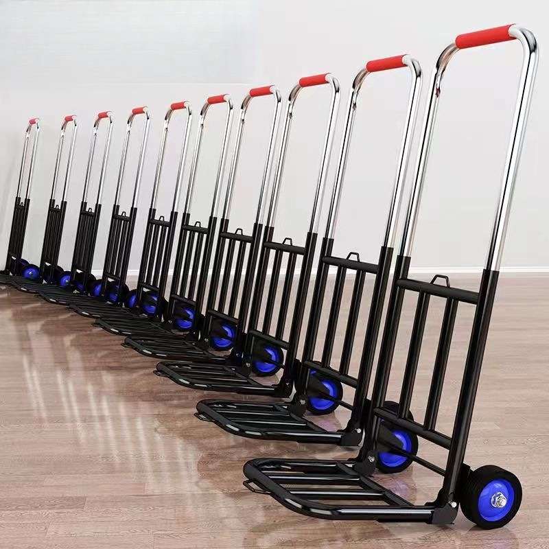 手拉车折叠搬运家用神器拖车买菜购物拉货手推车便携行李小拉杆车 - 图1