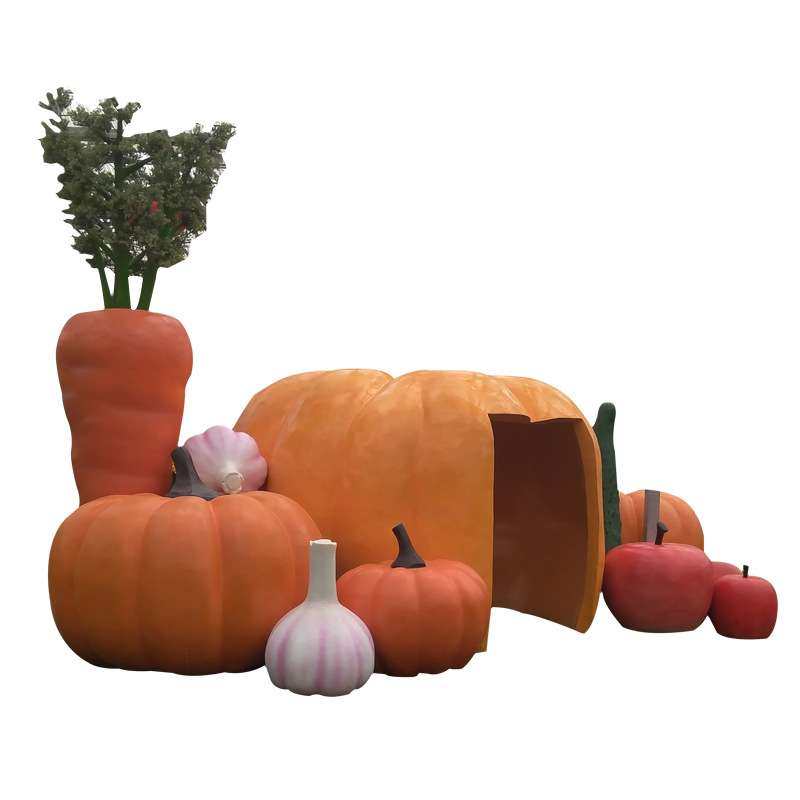 南瓜雕塑 胡萝卜蔬菜雕塑 玻璃钢材质生态园装饰摆件厂家直销,淘宝优惠券,粉丝福利购,淘宝优惠卷
