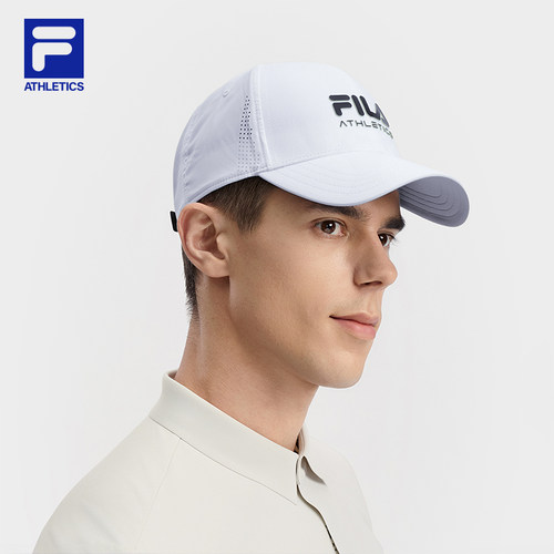 【大满贯帽】FILA 斐乐情侣透气防晒轻量棒球帽健身运动帽鸭舌帽 - 图3