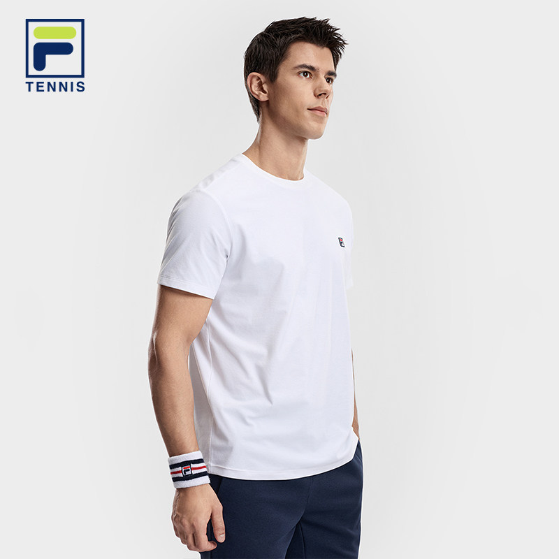 FILA斐乐网球系列男子短袖T恤2026春季新款运动健身速干防晒上衣,淘宝优惠券,粉丝福利购,淘宝优惠卷